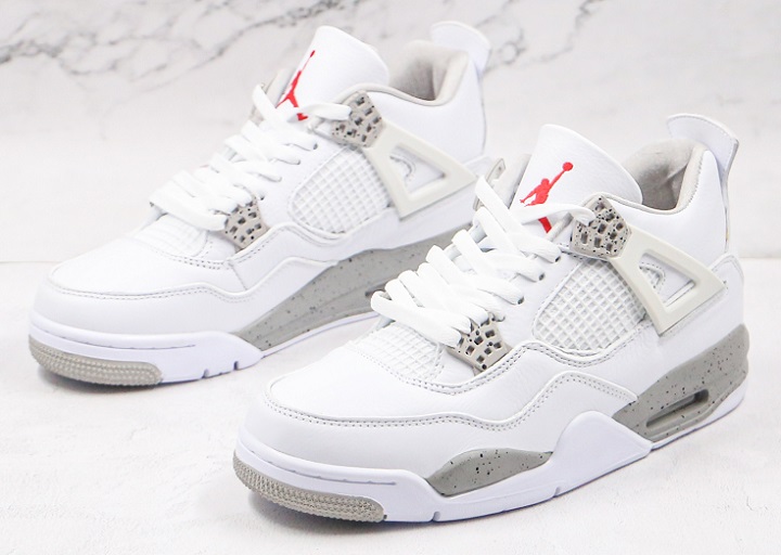 Air Jordan Retro 4 Grade AAA White Oreo [Cheap Jordans Shoes 4 64]